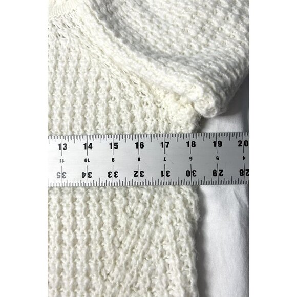 Express Sweater Womens XS White Cowl Neck Chunky Knit Soft Balloon Bishop Sleeve - Picture 11 of 14